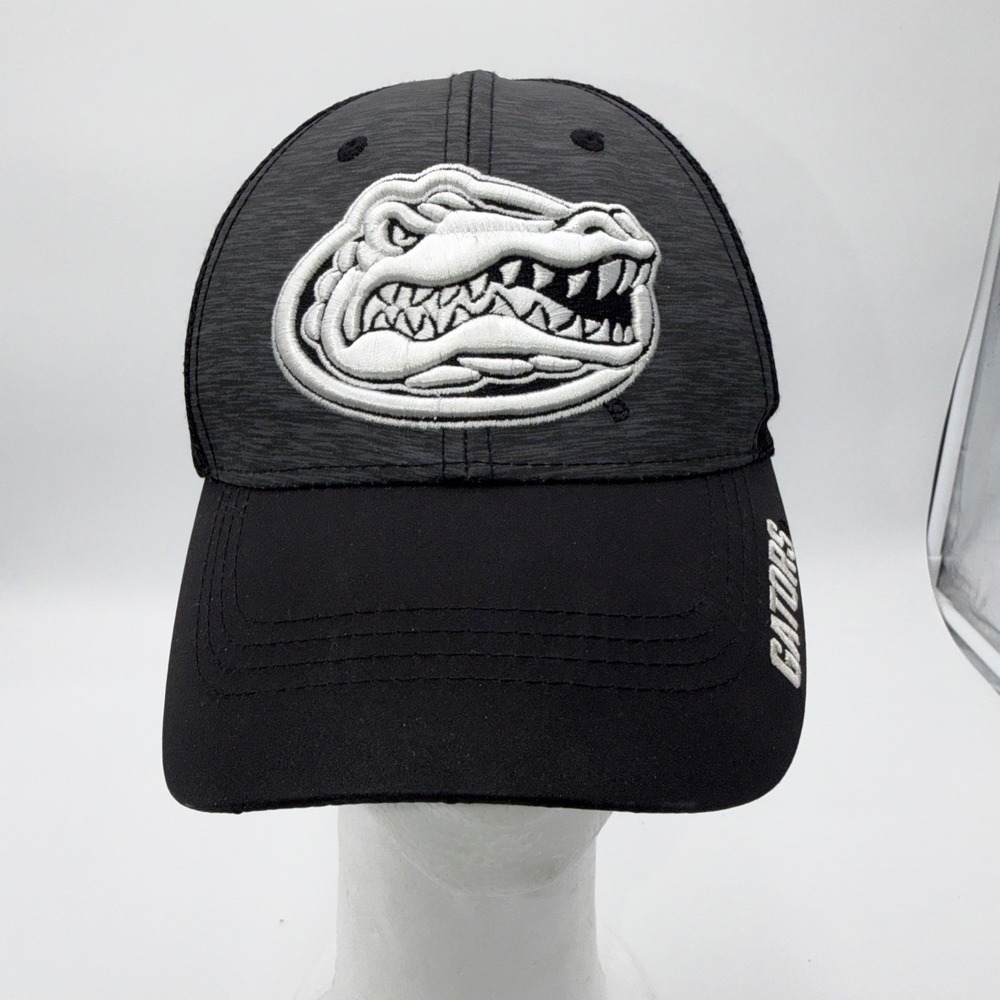 Florida Gator Gray Black Baseball Cap Hat Captivating Headgear Mesh Back Adjusta